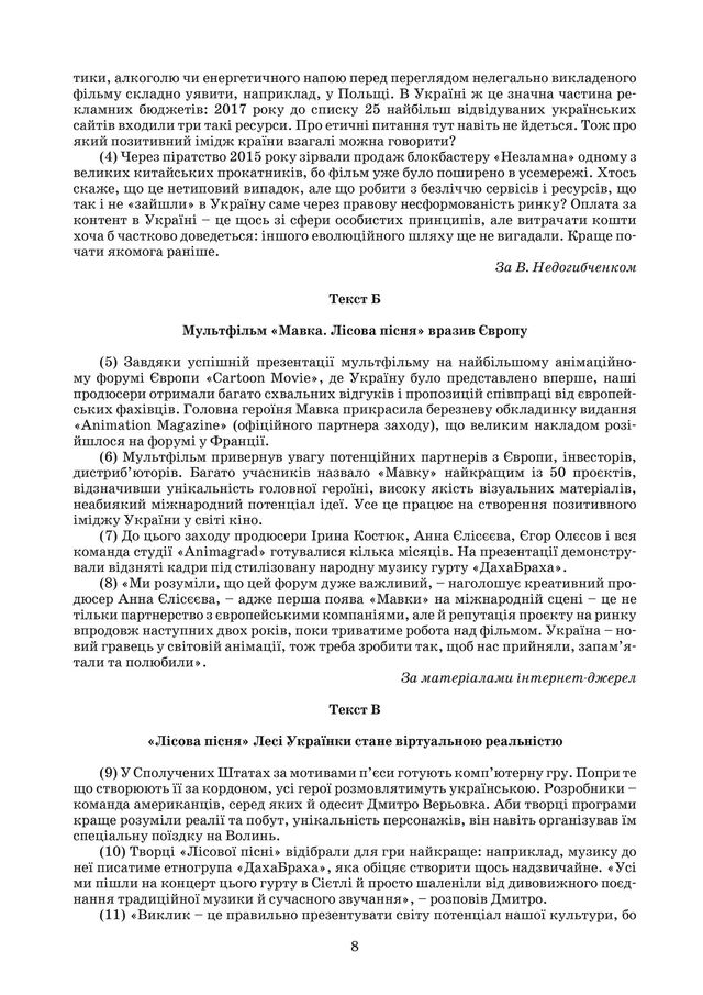ЗНО 2020 з української мови і літератури: оприлюднені завдання - фото 413219
