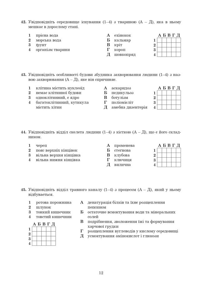 ЗНО з біології: опубліковані завдання тестів 2020 року - фото 415673