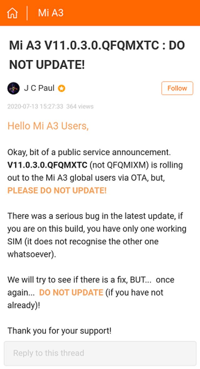 Xiaomi закликала власників Mi A3 не оновлювати свої смартфони: в чому причина - фото 416019