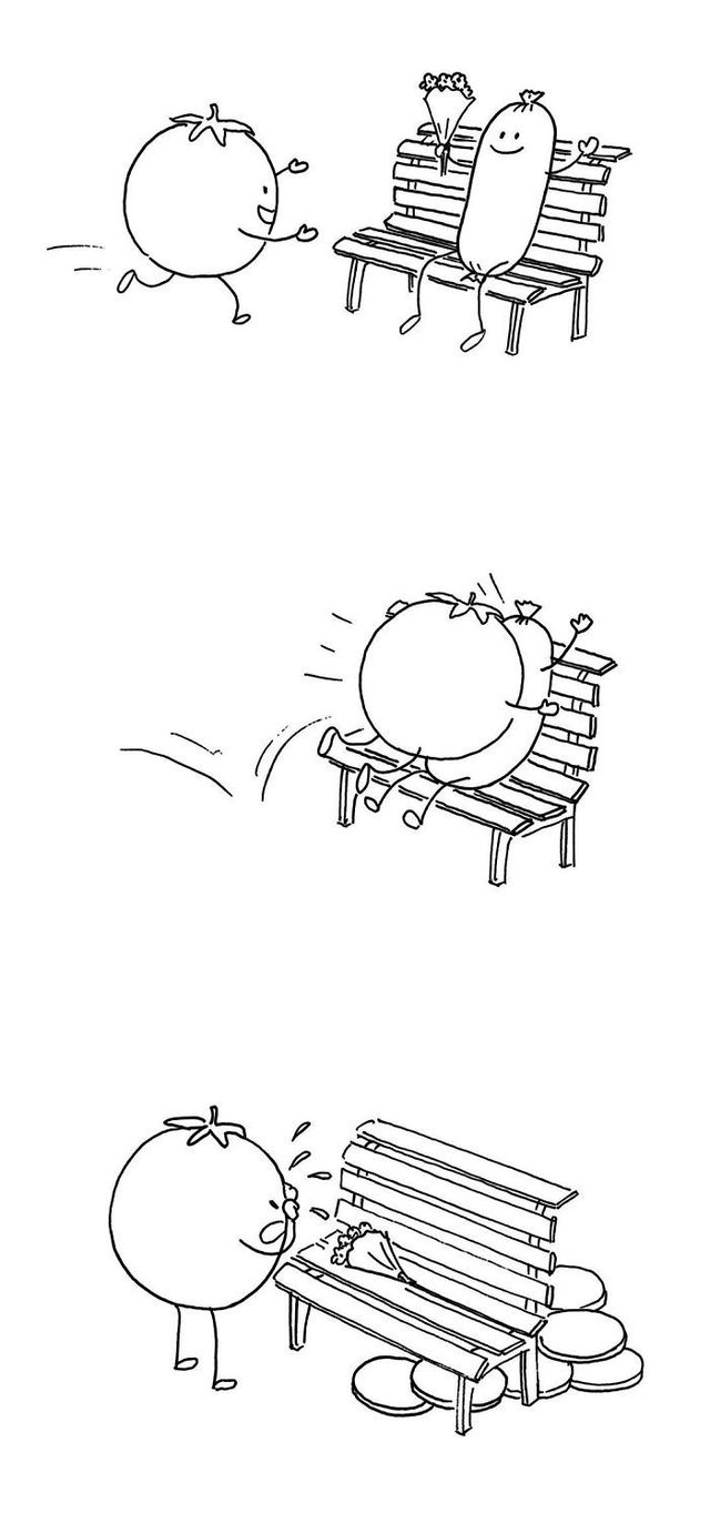 Художник з Китаю створює мінімалістичні комікси з несподіваною кінцівкою - фото 416122