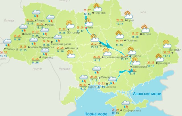 Погода в Україні 20 липня: точний прогноз на понеділок - фото 416532