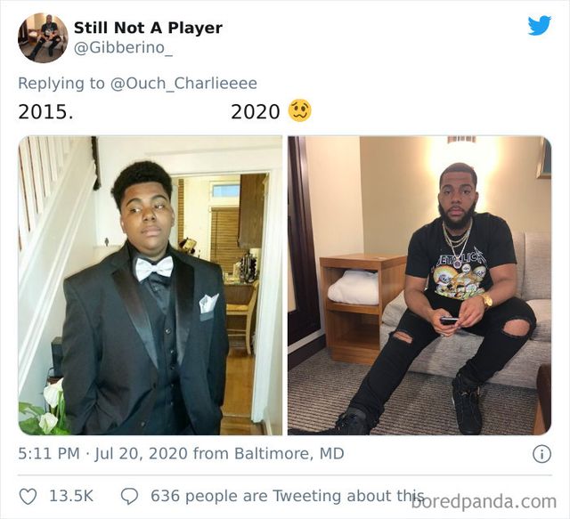 2015 vs 2020: люди показують вражаючі фотоколажі, як вони змінились за цей час - фото 417776