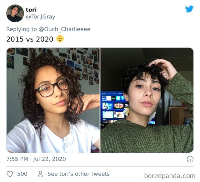 2015 vs 2020: люди показують вражаючі фотоколажі, як вони змінились за цей час - фото 417778