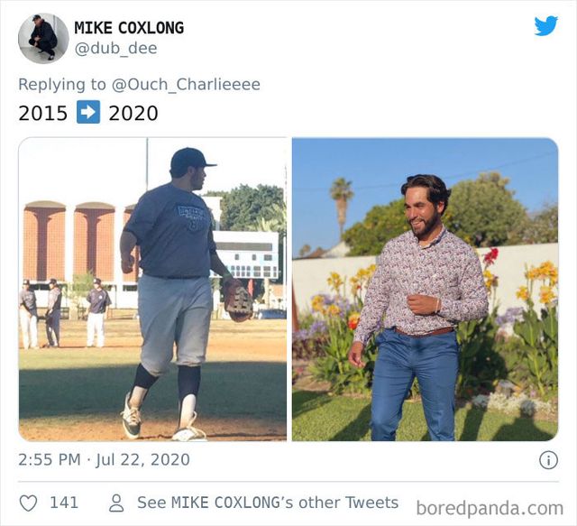 2015 vs 2020: люди показують вражаючі фотоколажі, як вони змінились за цей час - фото 417779