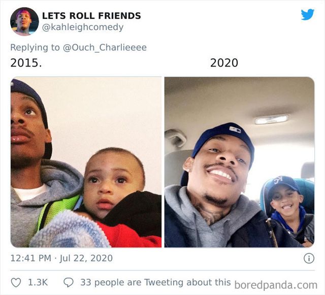 2015 vs 2020: люди показують вражаючі фотоколажі, як вони змінились за цей час - фото 417781