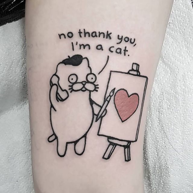 35 крутих тату з котами, які ви захочете зробити і собі: фотодобірка - фото 418097