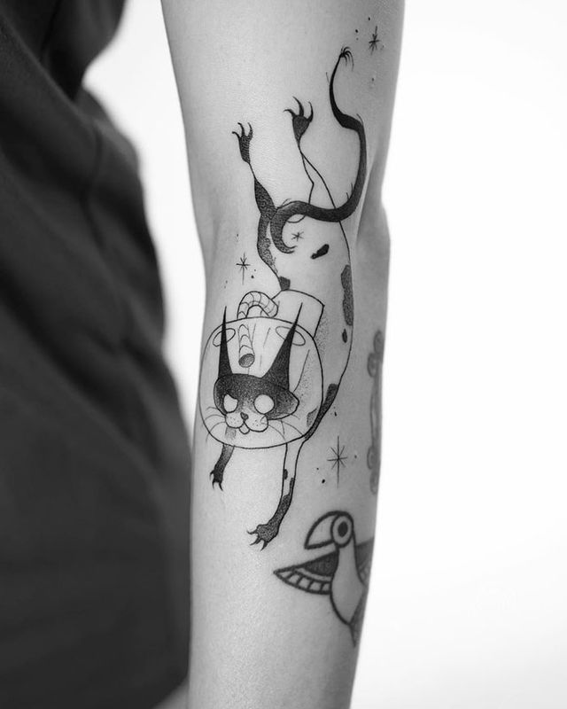 35 крутих тату з котами, які ви захочете зробити і собі: фотодобірка - фото 418108