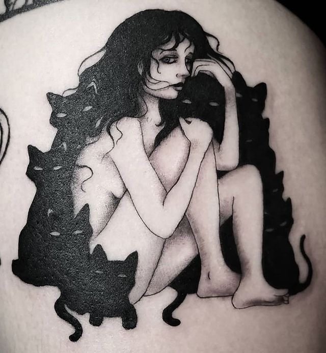 35 крутих тату з котами, які ви захочете зробити і собі: фотодобірка - фото 418118