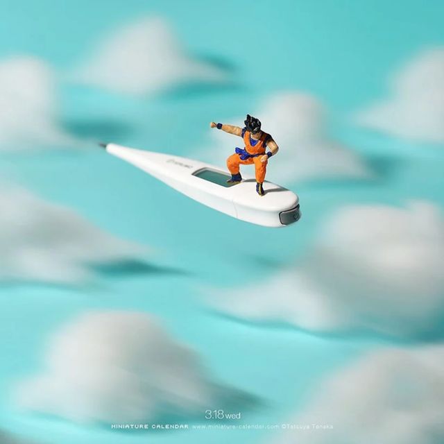 Мініатюрний календар: мисткиня створює круті композиції з коронавірусних атрибутів - фото 419226