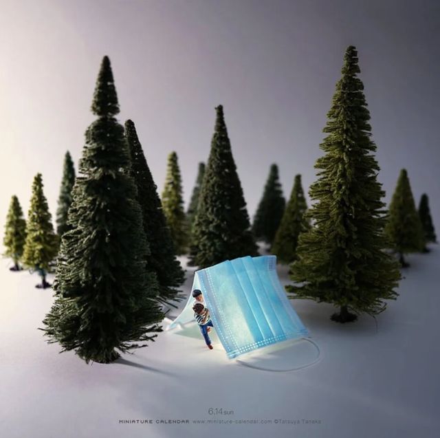 Мініатюрний календар: мисткиня створює круті композиції з коронавірусних атрибутів - фото 419227