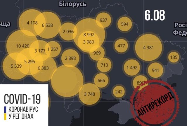 Новий антирекорд: статистика, скільки хворих на коронавірус виявлено в Україні 6 серпня - фото 419470