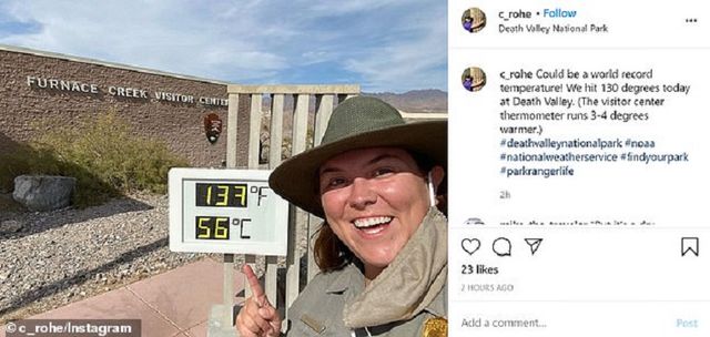 У Долині смерті температура піднялася до рекордних показників - фото 420637