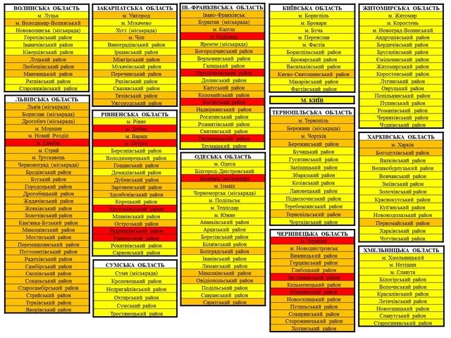 Червона карантинна зона в Україні: з'явився оновлений список міст і районів - фото 421298