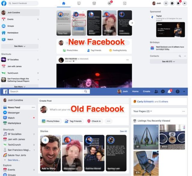 Facebook відмовляється від звичного дизайну назавжди - фото 421514