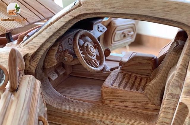 Як виглядає точна копія Ford Mustang 1967 року з дерева - фото 424178