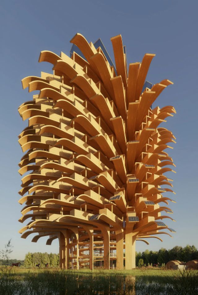 У мережі показали незвичайну обсерваторію, що схожа на пальму - фото 425424