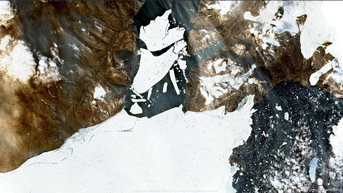 Від Гренландії відколовся величезний айсберг: фотофакт - фото 1