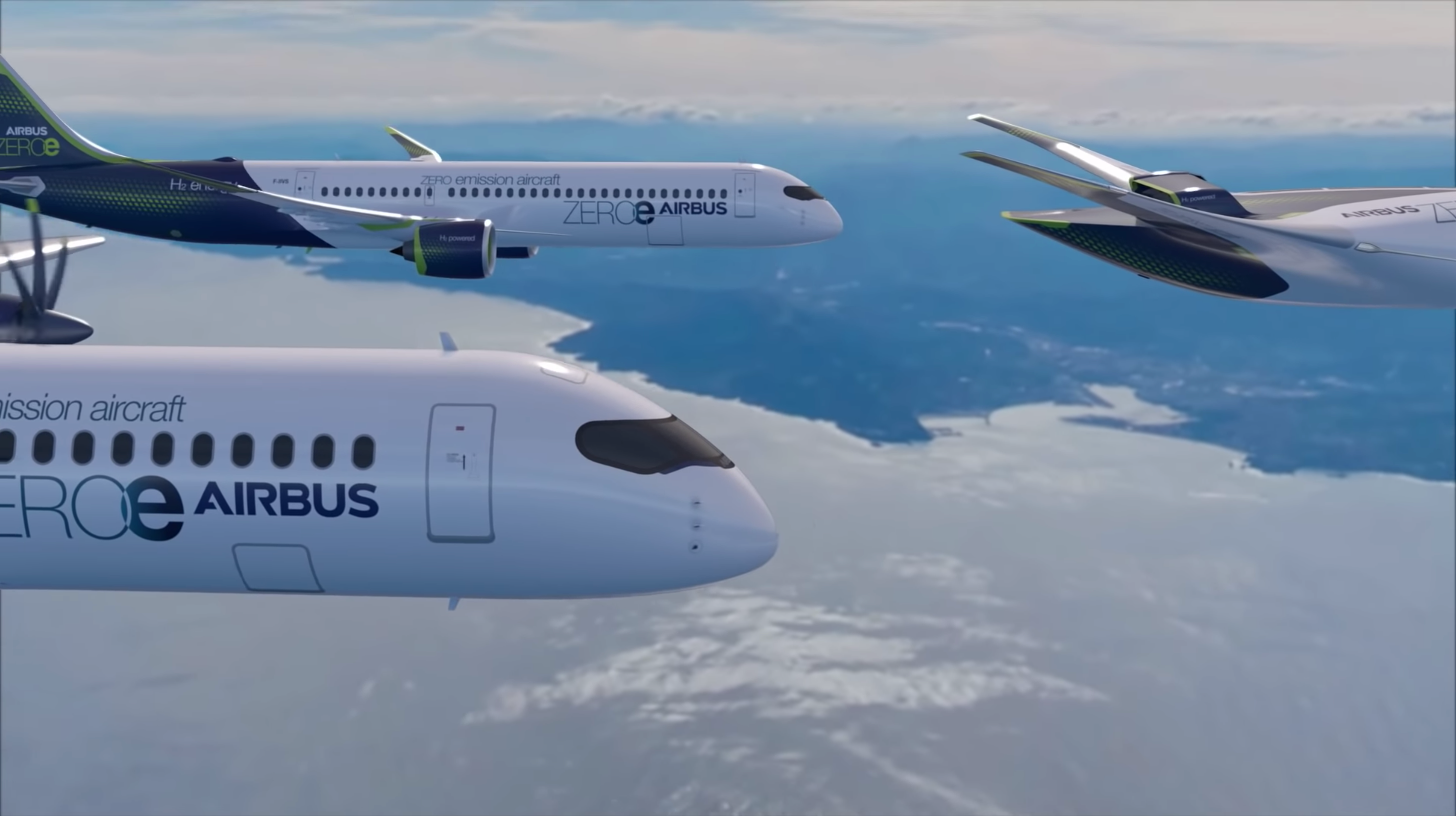 Airbus показав концепти екологічних пасажирських літаків: відео
