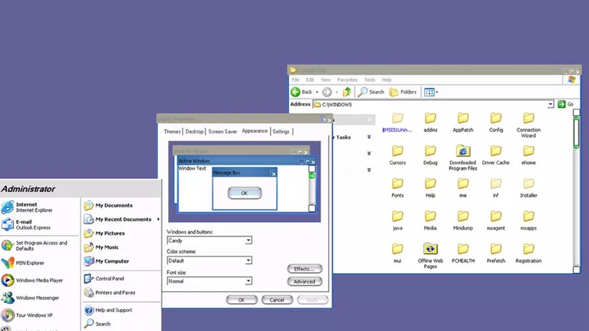 У Windows XP знайшли секретну тему з елементами оформлення Mac OS: фотофакт