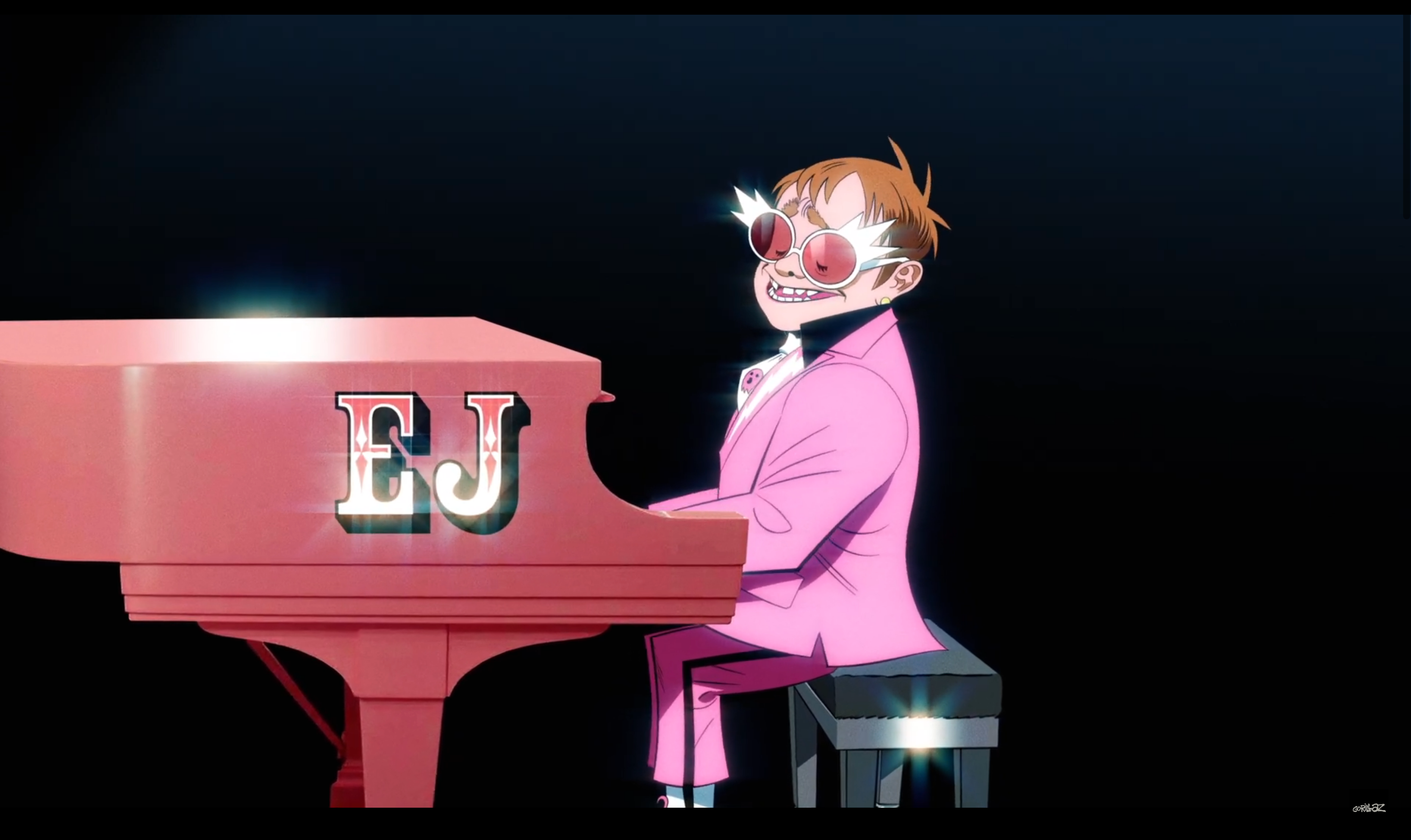 The Pink Phantom: дивіться спільний кліп гурту Gorillaz та Елтона Джона