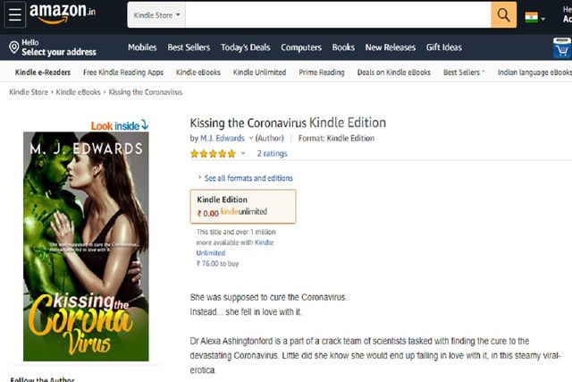 Цілуючи коронавірус: у мережі виник ажіотаж через еротичну книгу про любов до Covid - фото 428917