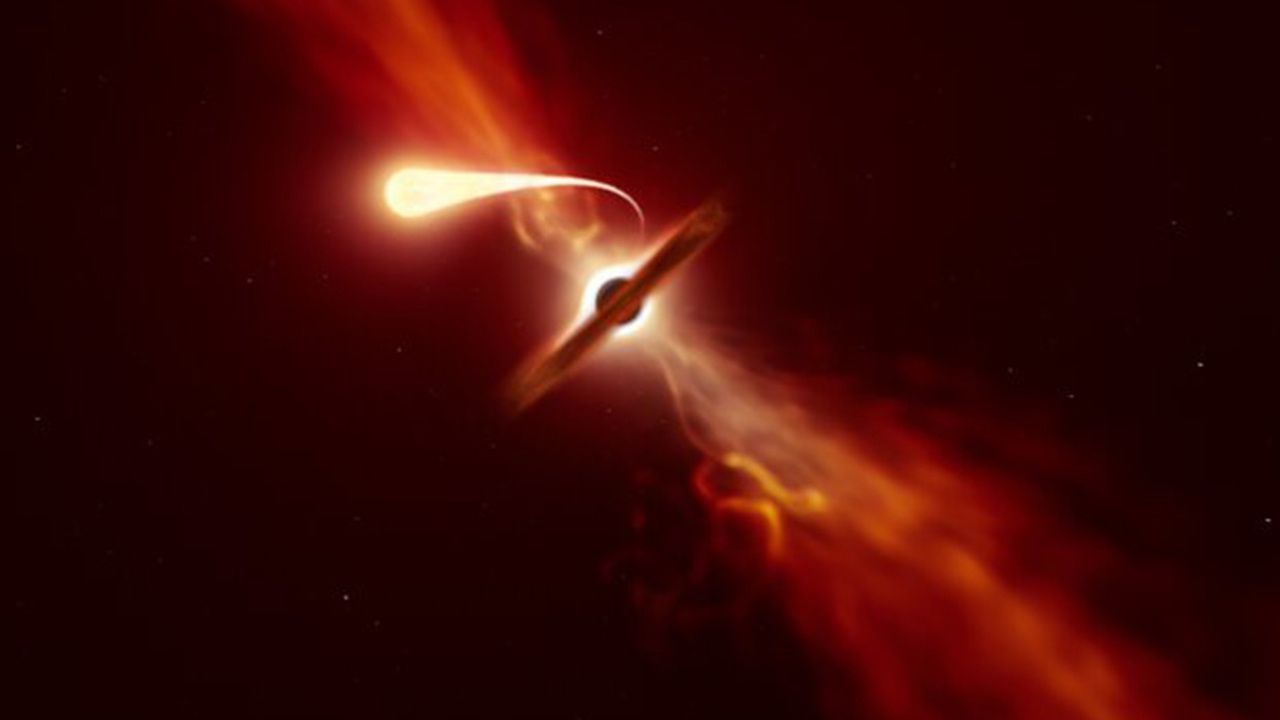 Астрономи побачили, як чорна діра перетворила зірку у "спагетті": відео