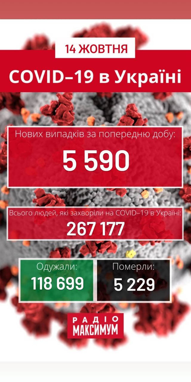 Новини про коронавірус в Україні: скільки хворих на COVID-19 станом на 14 жовтня - фото 430155