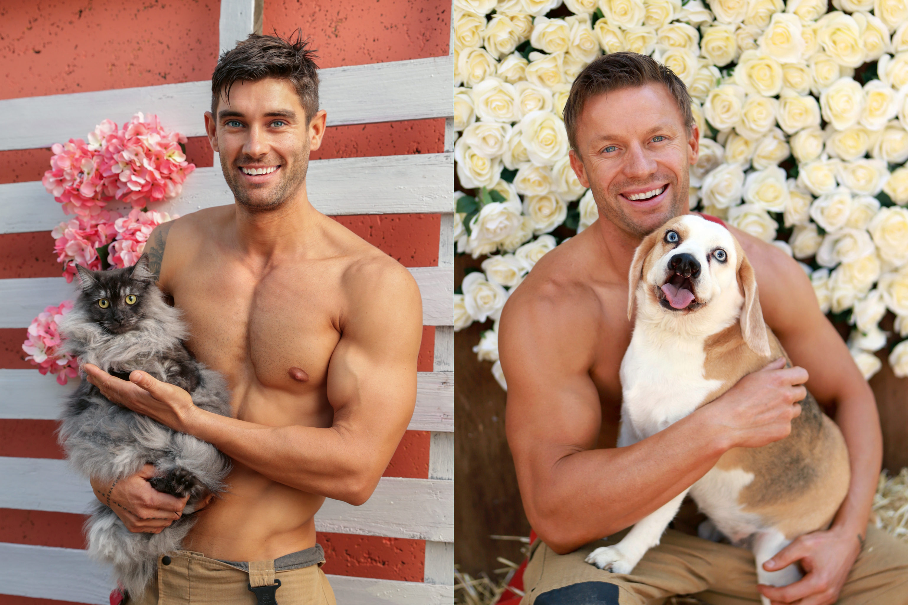 В Австралії оголені пожежники з милими звірятами знялися для календаря: круті фото