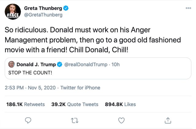 Охолонь, Дональде: Грета Тунберг потролила Трампа його ж словами - фото 433876