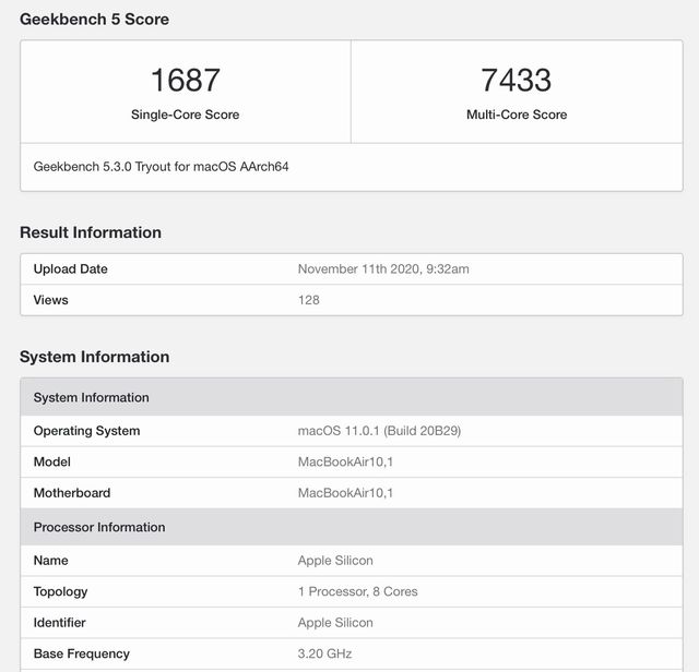 MacBook Air на процесорі M1 обійшов топові моделі на Intel: результати бенчмарків - фото 434792