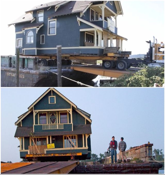 Дивіться, як у Канаді перевозили 100-річний будинок - фото 435008