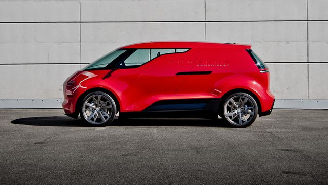 Porsche показала електричний фургон: виглядає футуристично - фото 435044