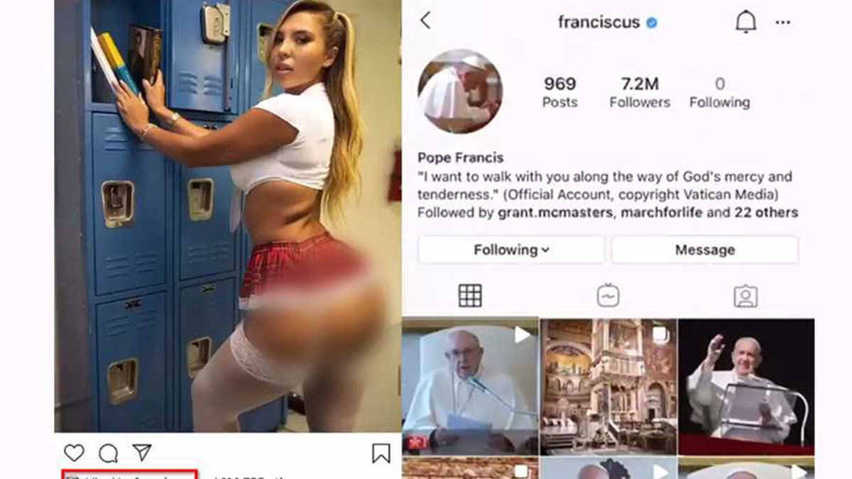 Папа Римський Франциск постави лайк сексуальній моделі в Instagram: фотофакт - фото 1
