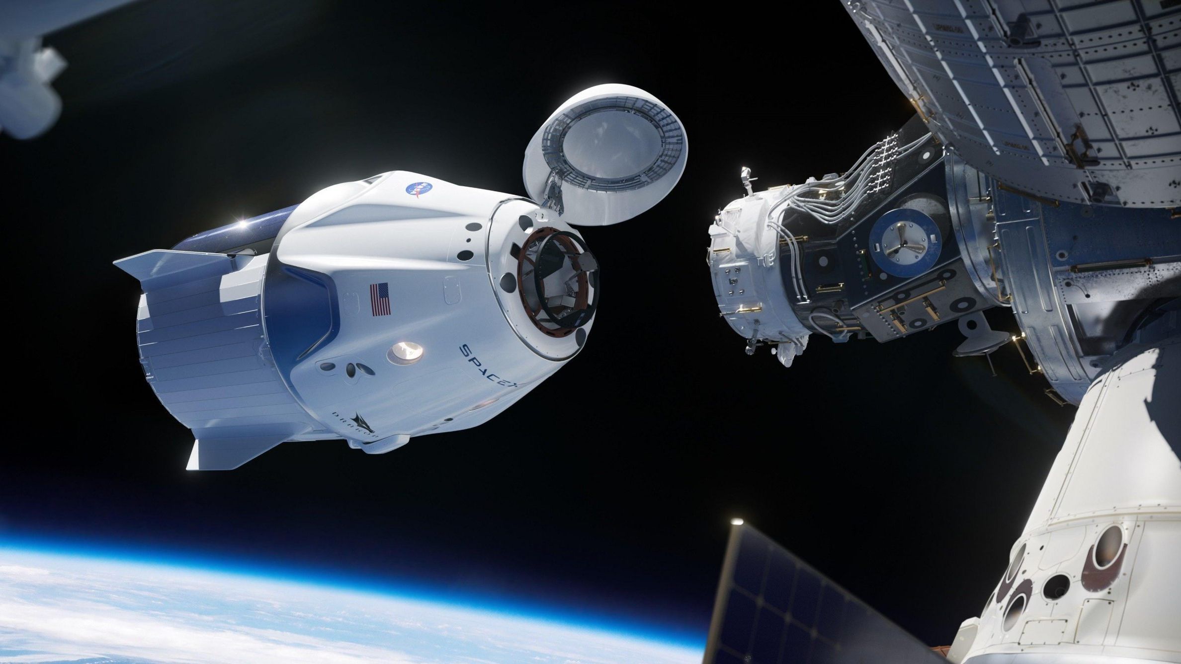 Космічний корабель SpaceX Crew Dragon успішно пристикувався до МКС: відео