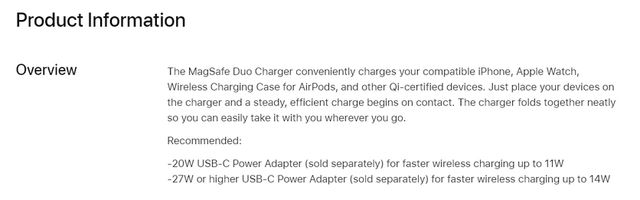 Безпровідна зарядка Apple MagSafe Duo виявилася недостатньо потужною для iPhone 12 - фото 435569