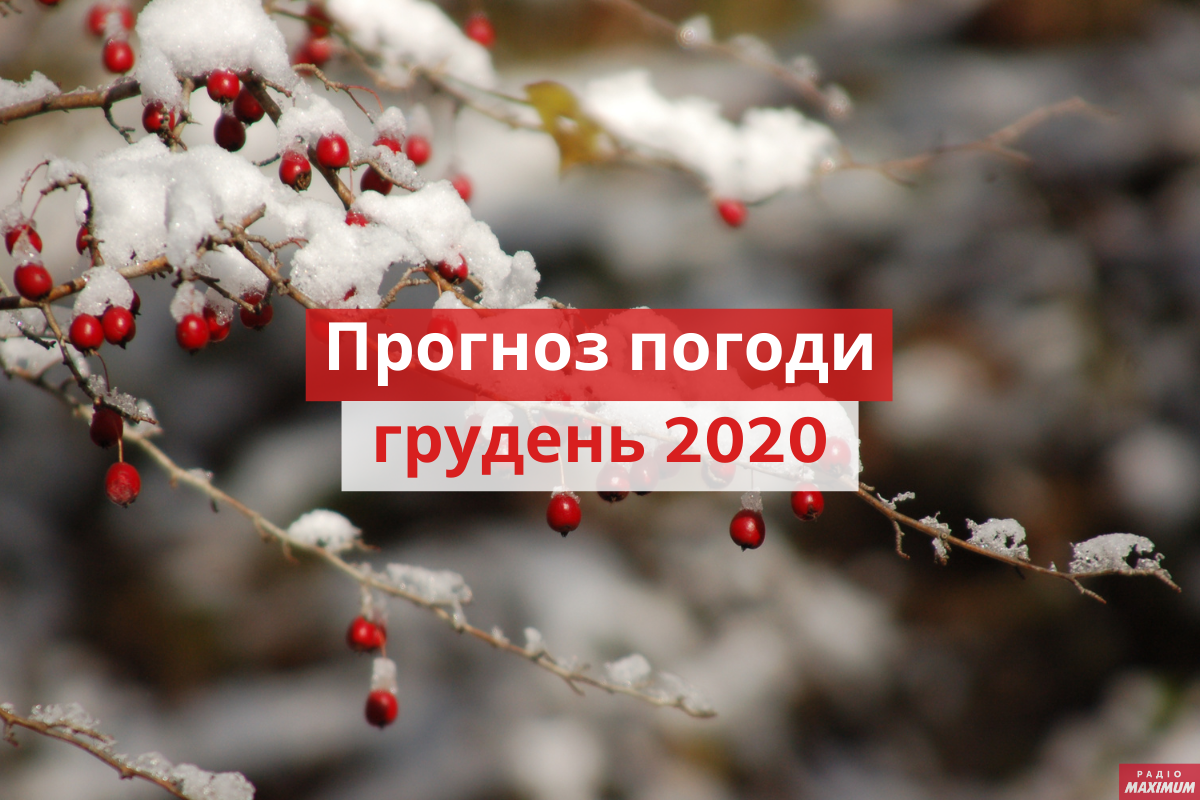 Погода у грудні 2020 в Україні: прогноз синоптиків на місяць