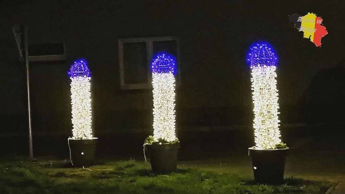 Мер бельгійського міста вибачився за святкові прикраси вульгарної форми: фото