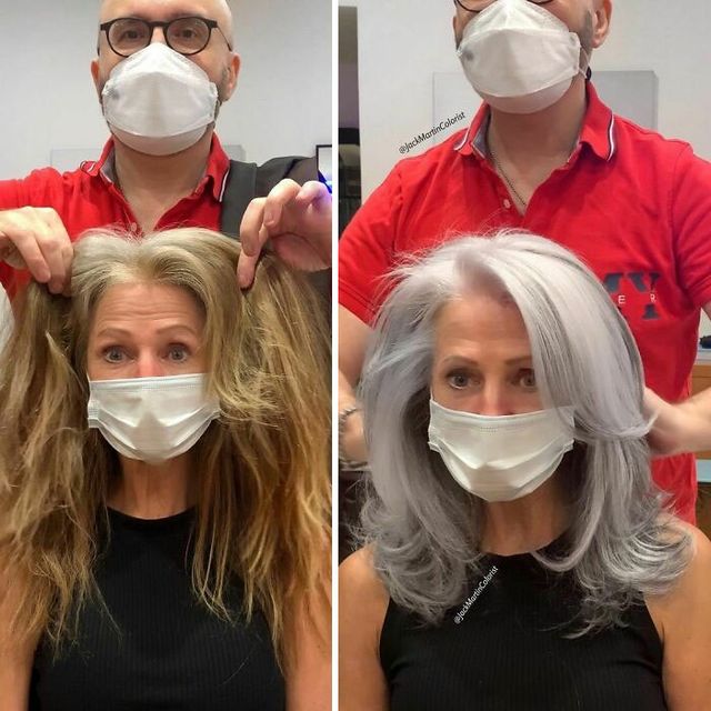 Сивина прикрашає жінок: неймовірні перевтілення від талановитого перукаря (фото) - фото 436333