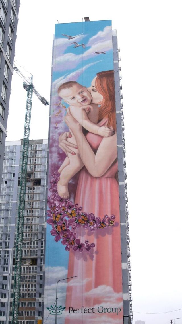 У Києві створили найвищий мурал в Європі: фотофакт - фото 436977