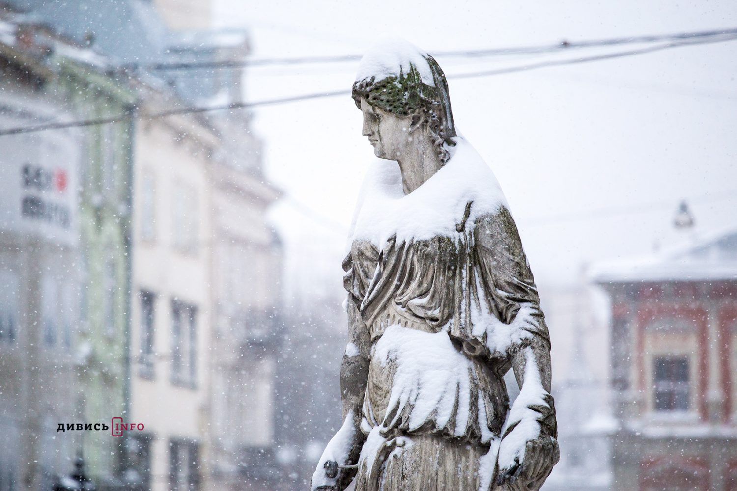 У Львові випав перший сніг: яскраві фото та відео з мережі