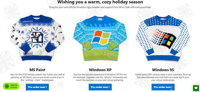 Microsoft випустила новорічний светр у стилі MS Paint: фото - фото 437776