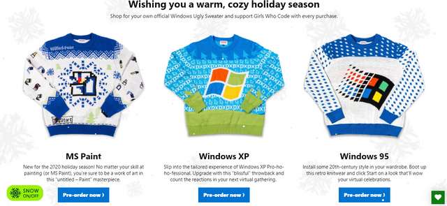 Microsoft випустила новорічний светр у стилі MS Paint: фото - фото 437776