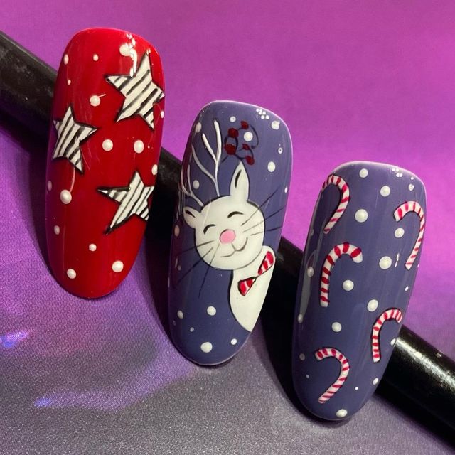 Манікюр на Новий рік 2021: 50 красивих ідей нігтів у фото - фото 439401