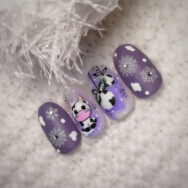 Манікюр на Новий рік 2021: 50 красивих ідей нігтів у фото - фото 439417