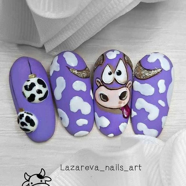 Манікюр на Новий рік 2021: 50 красивих ідей нігтів у фото - фото 439475