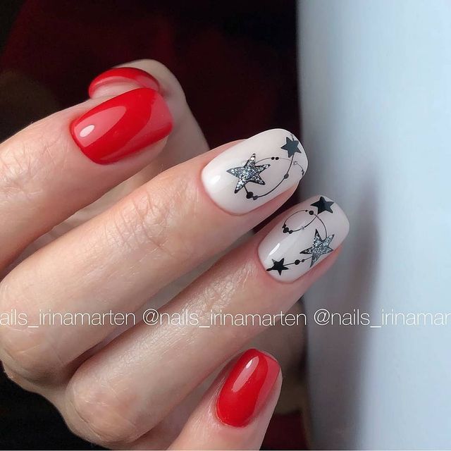 Манікюр на Новий рік 2021: 50 красивих ідей нігтів у фото - фото 439476