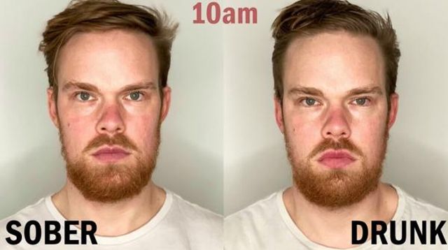 Хлопці пили алкоголь 12 годин поспіль і показали, як змінилася їхня зовнішність: фото - фото 440949