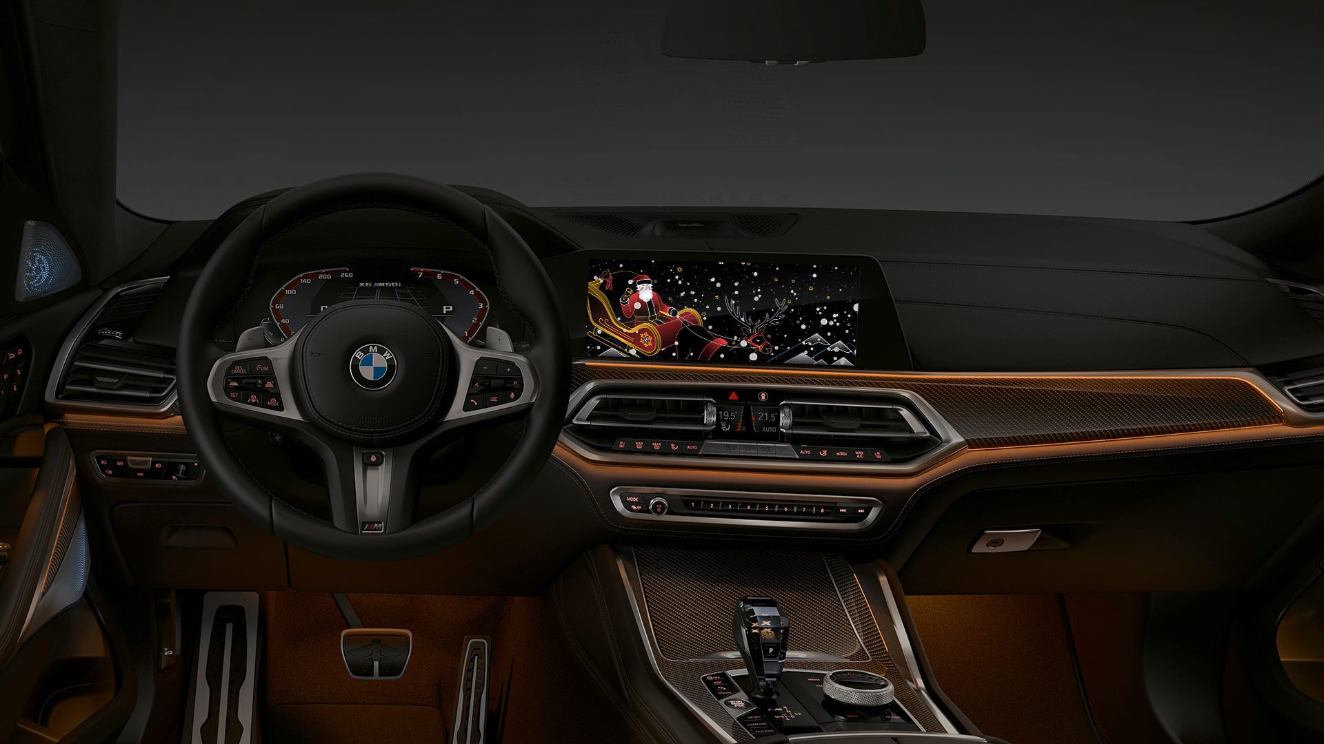 Автомобілі BMW вітають своїх власників з Новим роком і Різдвом