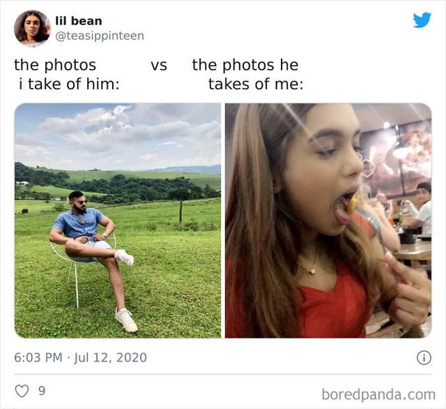 Як фотографують хлопці та дівчата: епічні порівняння, які змусять сміятись - фото 442269