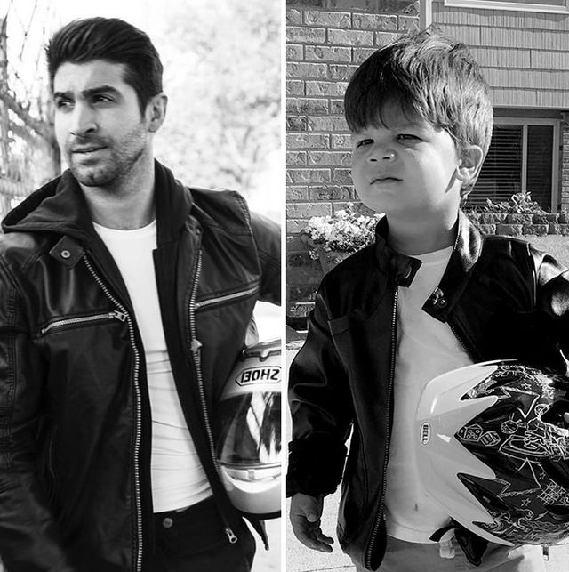 Маленький племінник відтворює фото дядька-моделі: кумедні кадри - фото 442423